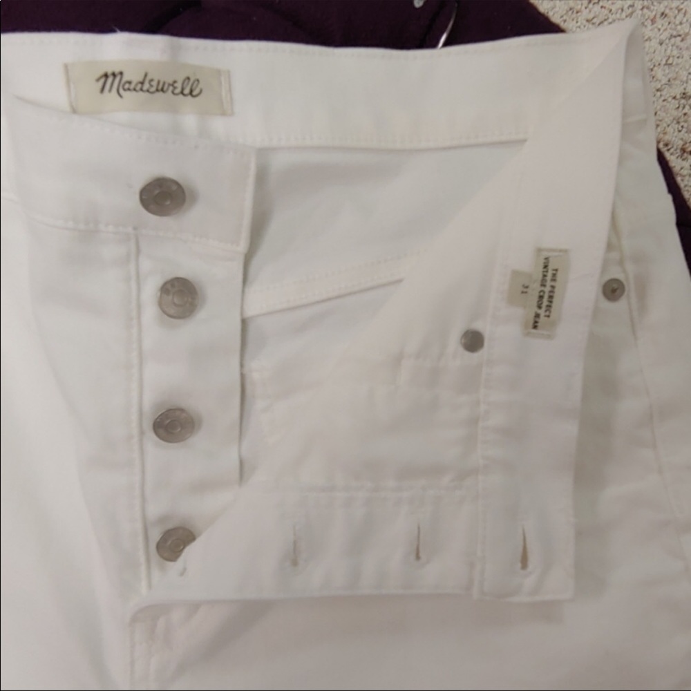 HP🎉 Madewell / The Perfect Vintage Crop Jean Button-Front Edition - Picture 8 of 8